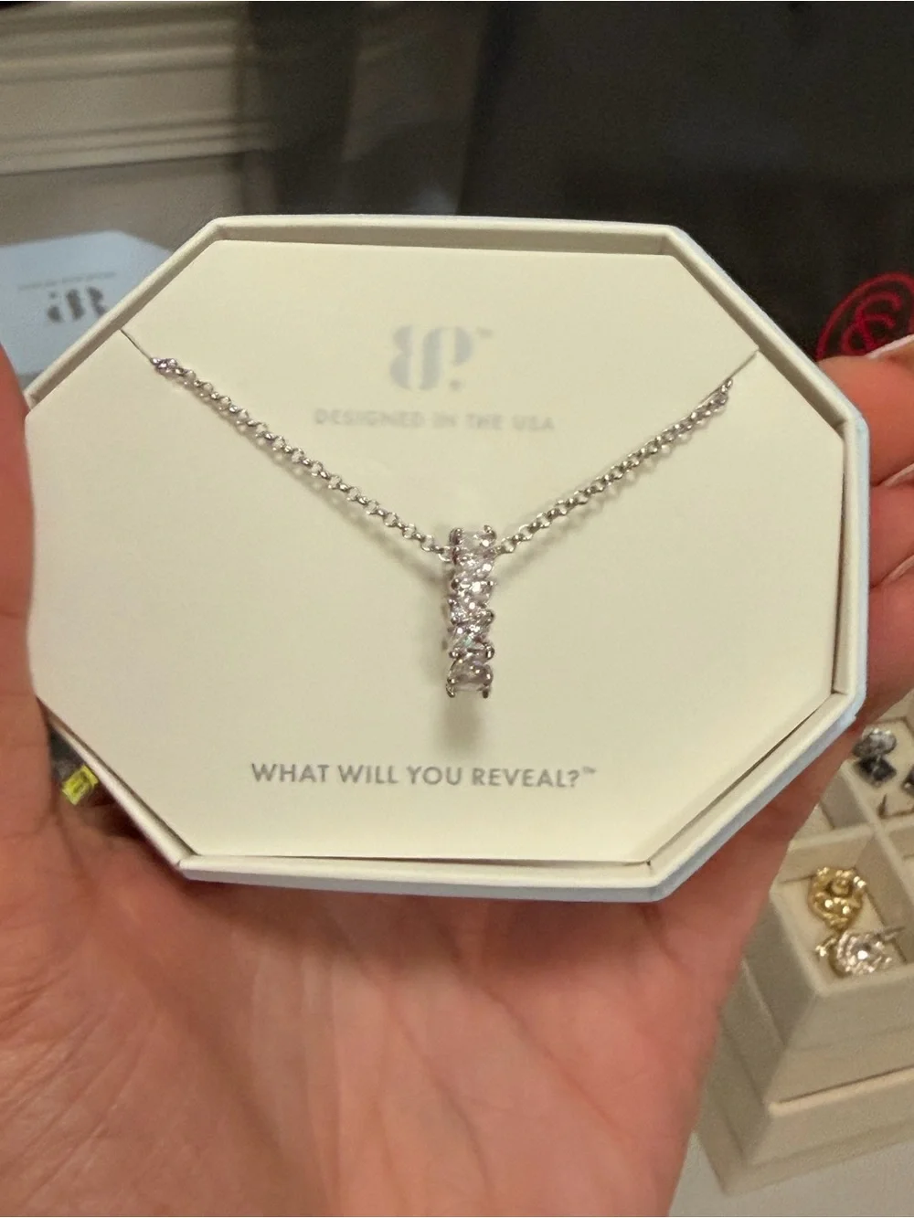 BP NWT Diamond CZ Ring Necklace
